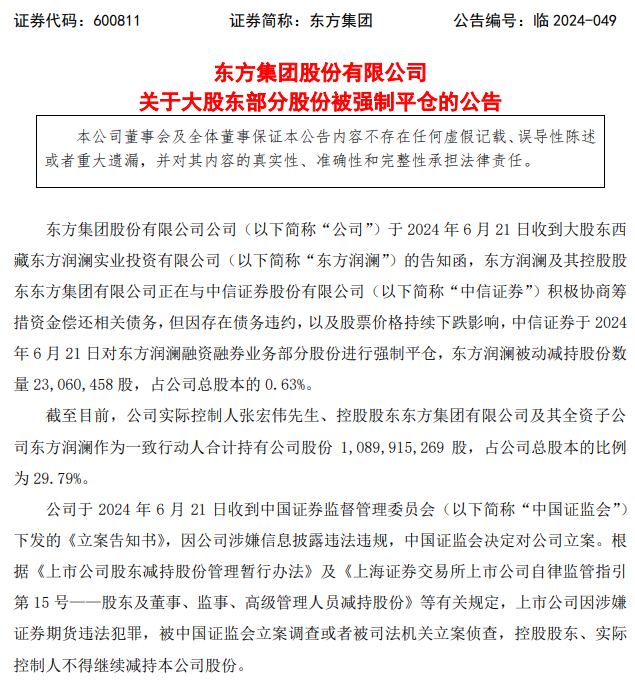 交大昂立：因涉嫌信息披露违法违规被证监会立案