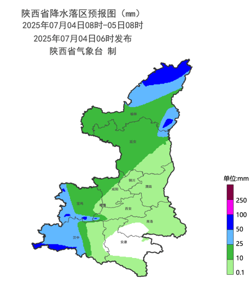 陕西省发布雷雨大风黄色预警信号
