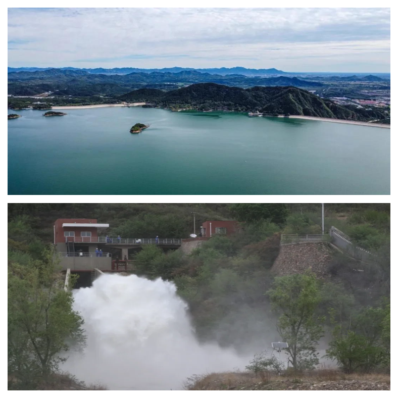 北京密云水库持续泄流 累计出库水量达1.8亿立方米