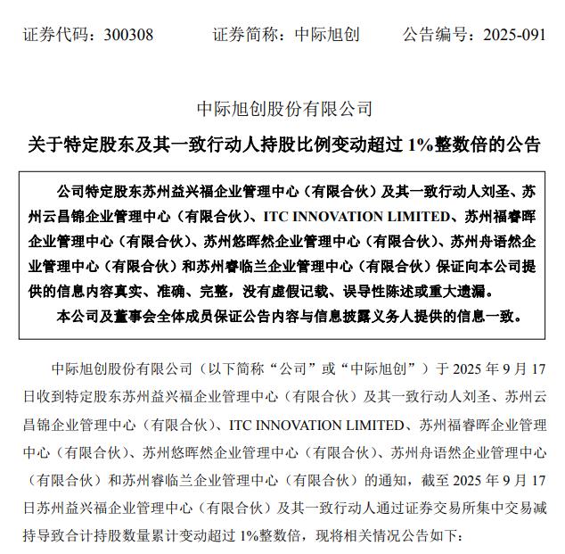 中际旭创，深夜公告！