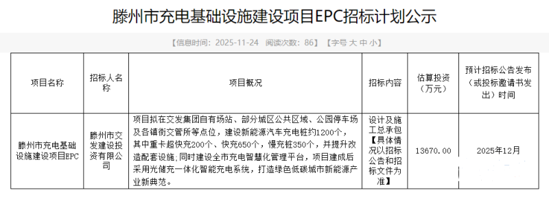 国家能源局：推动大功率充电设施规划建设