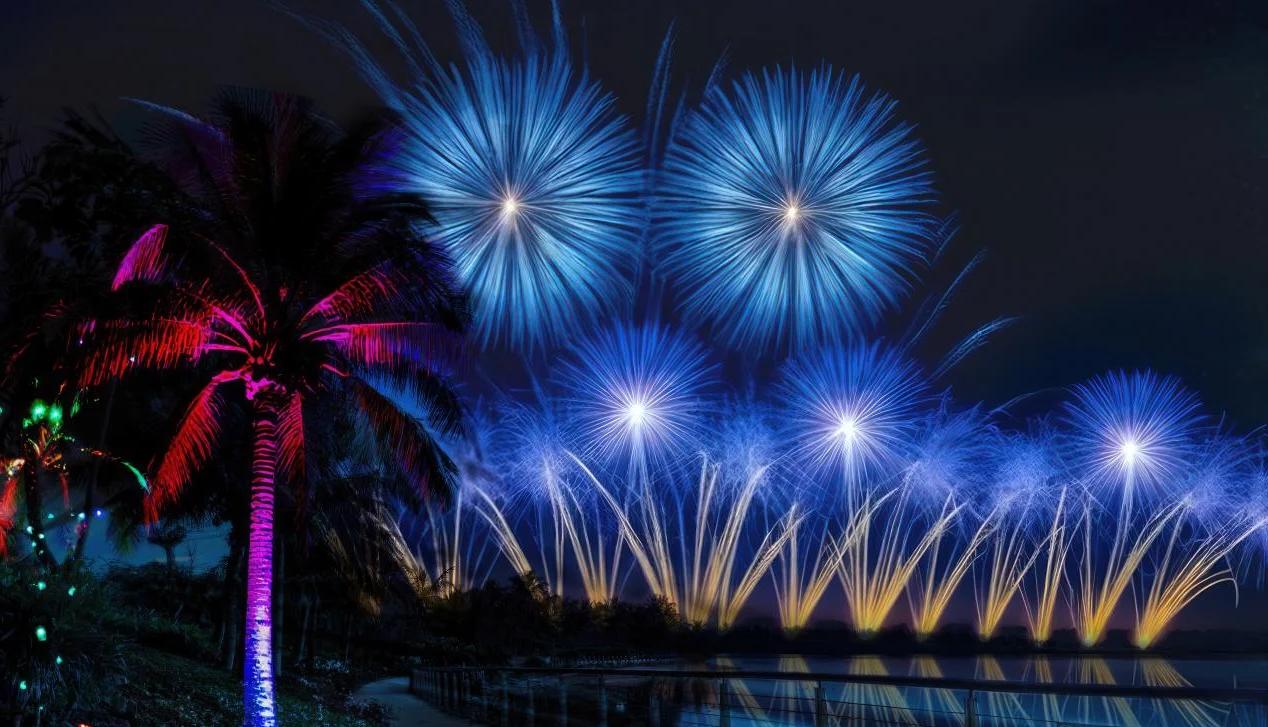 双场无人机表演秀闪耀博鳌东屿岛，点亮博鳌之夜