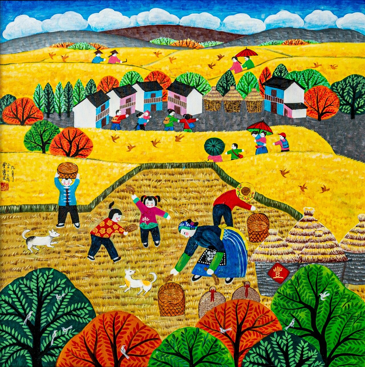 乡土艺术“破圈”：新疆农民画的“守”与“变”